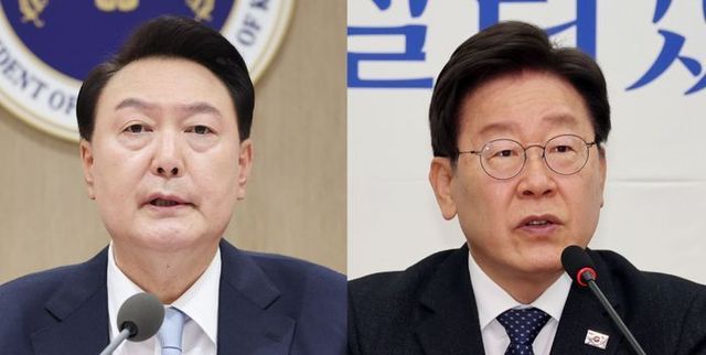 윤석열 대통령과 이재명 더불어민주당 대표 ⓒ뉴시스