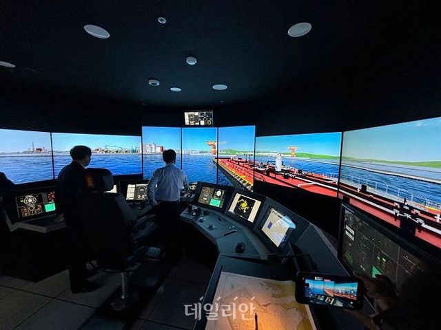 한국해양수산연수원 예인선 전용 시뮬레이터 모습. ⓒ한국해양수산연수원