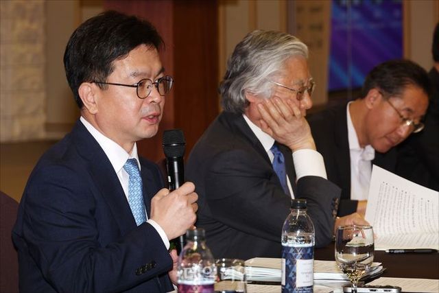 신진창 금융위원회 정책국장이 23일 오전 서울 여의도 CCMM빌딩에서 