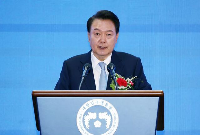 윤석열 대통령이 3일 서울 중구 장충체육관에서 열린 제52회 어버이날 기념식에서 축사하고 있다. ⓒ연합뉴스