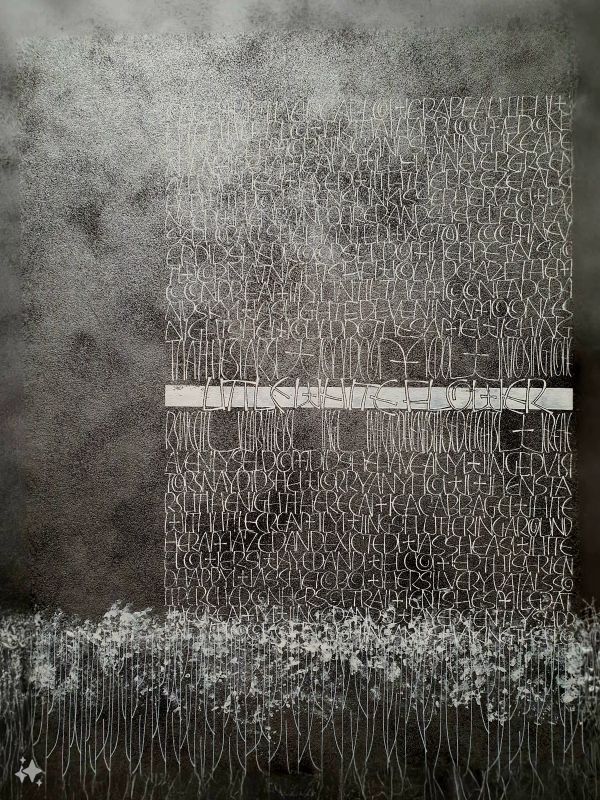 영국 캘리그라피 협회(SSI)에서 개최한 한 대회에서 ’작은 하얀 꽃‘이라는 산문시를 표현하여 수상한 작품. ⓒ스칼렛 캘리그라피