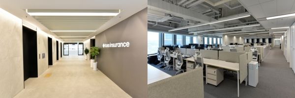 ㈜블루핀이 설계와 시공을 담당한 무신사 토스 인슈어런스.