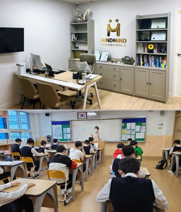 언어·인지·뇌파 융합 솔루션을 제공하는 (주)마인드마인드는 교육기관을 찾아 선별 검사를 제공하는 사회 공헌 활동에도 적극적으로 나서고 있다. ⓒ(주)마인드마인드