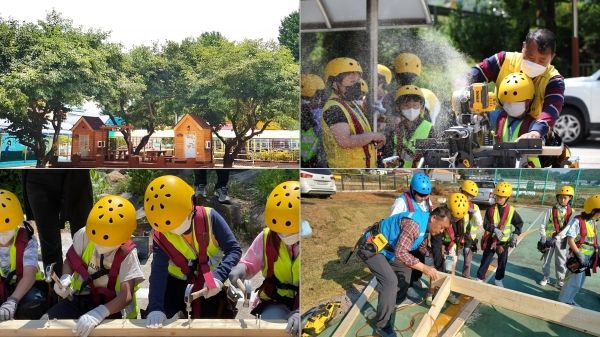 꿈을짓는학교 사회적협동조합의 집짓기 프로그램은 단순한 노작 수업이 아닌, 품성 교육과 이론 및 실기가 복합된 것으로 건강한 사회인과 자아의식을 가진 청소년을 키우는 데 목적을 둔다. ⓒ꿈을짓는학교 사회적협동조합