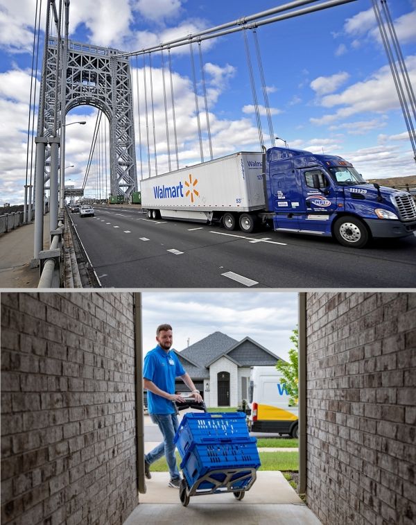 다양한 배송시스템 도입을 통해 옴니채널 경쟁력을 강화한 것은 월마트 성장의 핵심 요소로 꼽힌다. ⓒ월마트