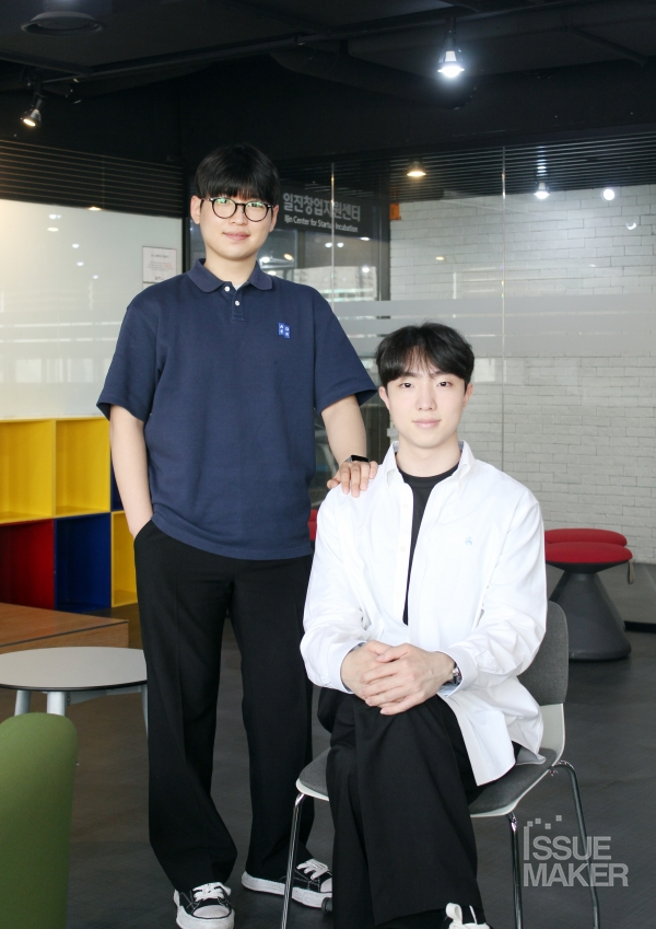 (좌)장석민 부대표, (우)이재준 대표 사진=손보승 기자