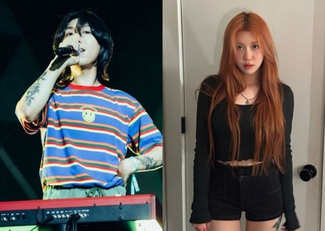 가수 및 프로듀서 구름이 전 소속사와 전 애인을 저격했다.사진은 구름(왼쪽)과 백예린(오른쪽)의 모습/사진=개인 인스타그램 캡쳐