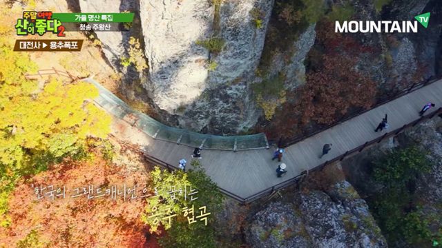 주왕산 용추협곡은 한국의 그랜드캐이언으로 꼽힌다. /사진=마운틴TV 제공