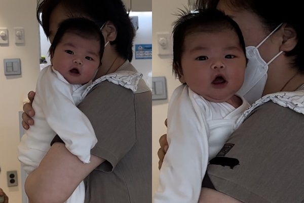 방송인 박수홍, 김다예가 귀여운 딸을 공개했다. /사진=전복이 인스타그램