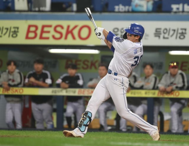 한국시리즈의 초반 기세는 기아가 가져간 상황에서 경기 무대가 많은 홈런이 터지는 대구 삼성라이온즈파크로 바뀌었다. 사진은 대구삼성라이온즈파크에서 열린 플레이오프 2차전 경기 모습./사진=뉴스1