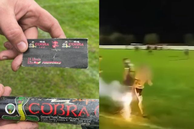  벨기에의 한 축구선수가 관중이 던진 폭죽을 줍던 중 폭죽이 터져 손가락이 절단됐다. /사진=Het Nieuwsblad