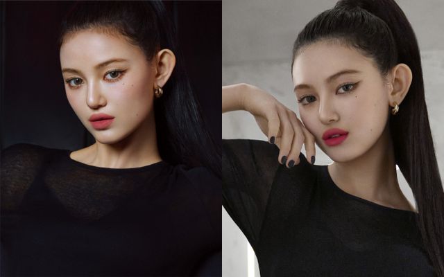 뉴진스 다니엘과 함께한 캠페인 화보를 공개했다. /사진=입생로랑 제공