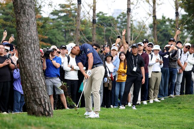 안병훈의 제네시스 챔피언십 최종 라운드 경기 모습. /사진= KPGA
