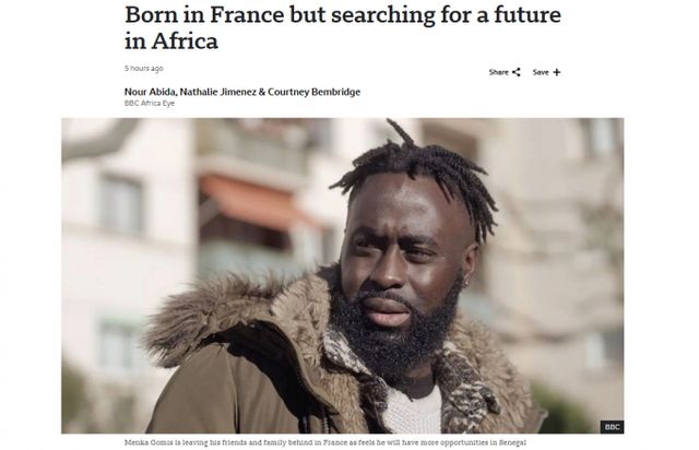 인종 차별 문제가 계속되자 아프리카계 프랑스인들이 유럽을 떠나고 있다. 사진은 BBC의 보도화면. /사진=BBC캡처