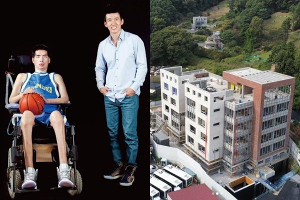 가수 션이 루게릭요양병원 외관을 공개, 지난 9월 세상을 떠난 박승일 승일희망재단 공동대표를 그리워했다. /사진=션 인스타그램