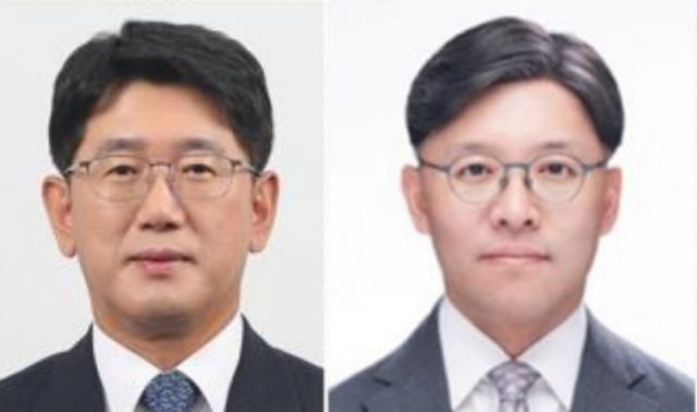 박장근 우리은행 리스크관리그룹(CRO) 부행장, 유도현 우리은행 경영기획그룹 부행장/사진=우리은행