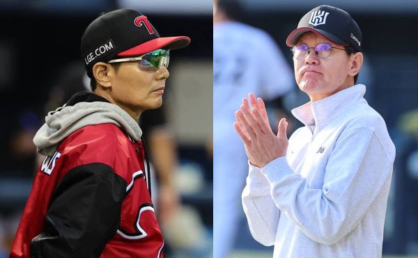 프로야구 사상 준PO 3차전에서 승리를 거둔 팀은 모두 플레이오프로 향했다. 사진은 왼쪽부터 염경엽 LG트윈스 감독과 이강철 KT위즈 감독의 모습. /사진=뉴스1