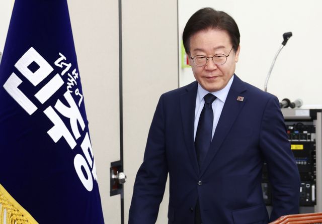 이재명 더불어민주당 대표가 10일 오전 서울 여의도 국회에서 열린 '트럼프 2기 행정부 대외정책과 한반도 간담회'에 참석하고 있다. /사진=뉴스1