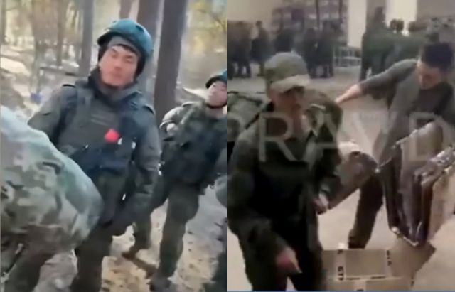 우크라이나군이 러시아 쿠르스크에서 파병된 북한군 통신 감청 내용을 공개했다. 사진은 러시아군과 훈련하는 북한군 모습. /사진=유튜브 채널 Kanal13 캡쳐