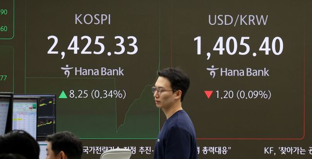 사진은 14일 서울 중구 하나은행 딜링룸. /사진=뉴시스