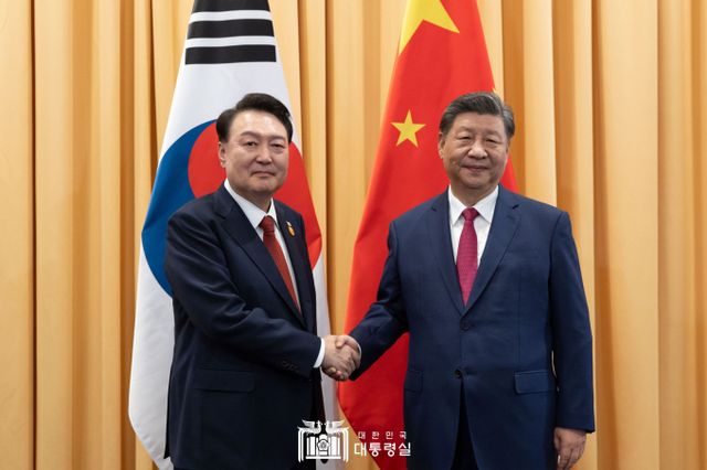 윤석열 대통령은 시진핑 중국 국가주석과 한중 정상회담을 가졌다 /사진=대통령실 홈페이지
