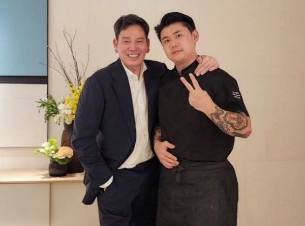 '나폴리 맛피아' 권성준 셰프가 정용진 신세계 그룹 회장과 만났다. /사진=권성준 셰프 인스타그램
