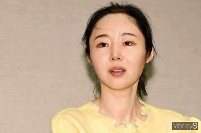 민희진 어도어 전 대표가 빌리프랩 김태호 대표 등을 정보통신망법 상 명예훼손 등의 혐의로 고소했다. 사진은 지난 5월 서울 중구 신문로 한국프레스센터에서 어도어 임시주주총회 결과에 따른 입장을 설명하는 기자회견을 가진 민희진 어도어 전 대표. /사진=임한별 기자