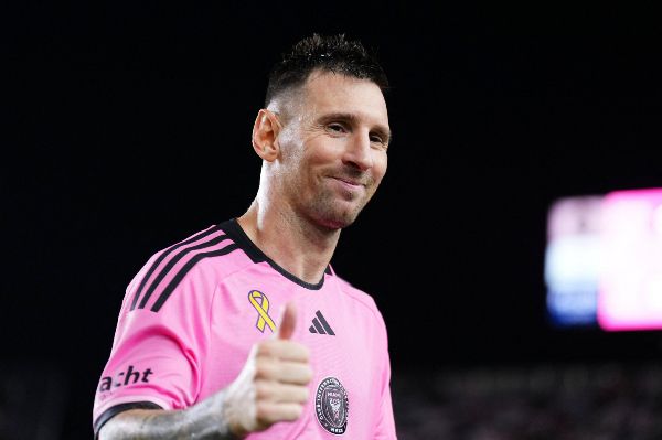 리오넬 메시의 소속팀 인터 마이애미가 차기 감독으로 지네딘 지단을 노리고 있다는 보도가 나왔다. 사진은 지난 9월 필라델피아 유나이티드와의 경기 리오넬 메시의 모습. /사진=로이터