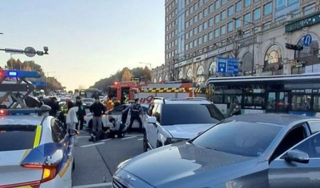 경기 성남시에서 차량이 돌진해 5명이 다치는 사고가 발생했다. /사진=뉴시스(경기소방재난본부 제공)