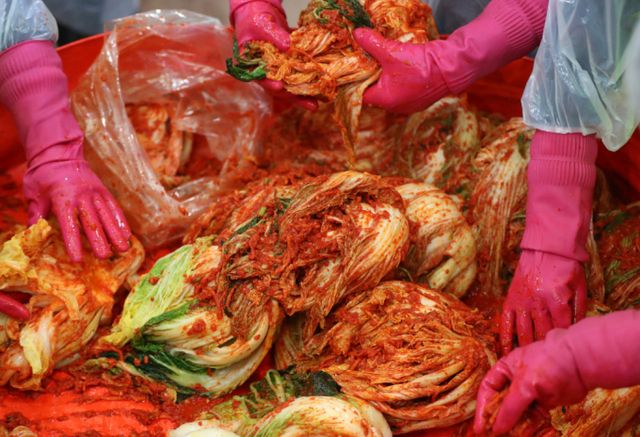 김장철을 앞두고 김장에 사용되는 채소류나 김치 원산지를 속여 판 업체가 100곳 넘게 무더기로 적발됐다. 사진은 김장 김치를 담그는 모습. /사진=뉴스1