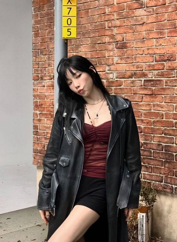 가수 태연이 촬영 현장 인증샷을 공개했다. /사진=태연 인스타그램