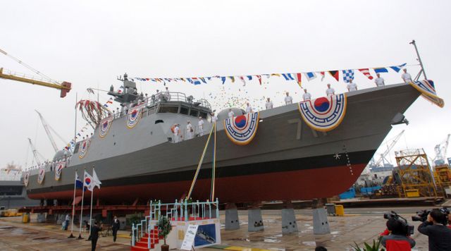 유도탄고속함(PKX-A) 1번함 윤영하함. /사진=HJ중공업