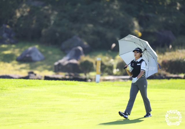 KLPGA 투어 S-OIL 챔피언십에서 노 보기 우승을 한 마다솜. /사진= KLPGA
