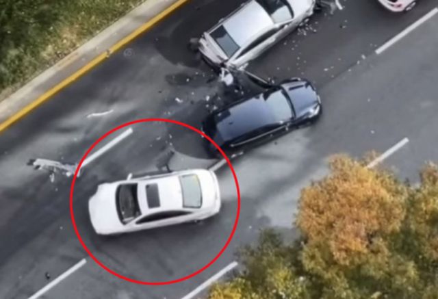 8중 추돌 사고를 일으킨 20대 무면허 여성 운전자에 대해 경찰이 고속영장을 신청했다. /사진=뉴스1(온라인 커뮤니티 캡처) 