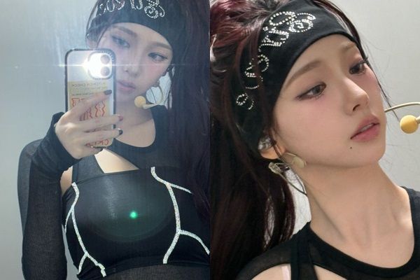 그룹 에스파 카리나가 미모를 뽐냈다. /사진=에스파 카리나 인스타그램