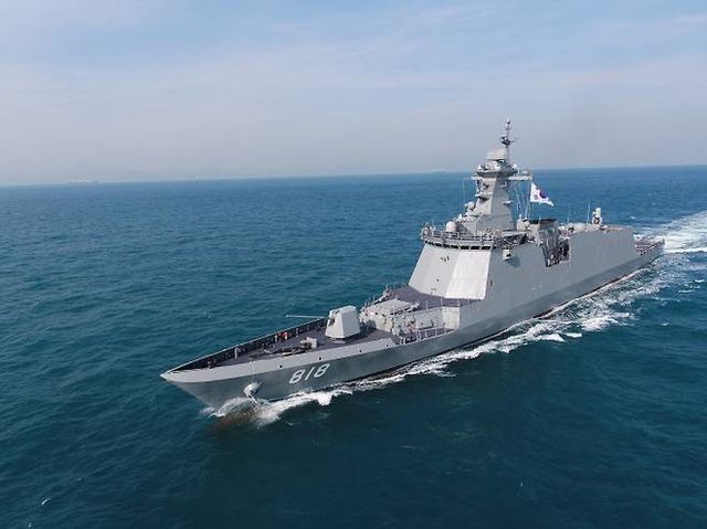 한화오션이 건조한 수상함. /사진=한화오션