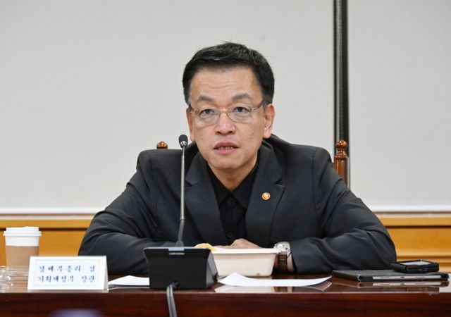 정부가 '여야정 3자 비상경제점검회의' 구성에 적극적으로 참여하겠다고 밝혔다. 사진은 최상목 경제부총리 겸 기획재정부 장관이 긴급 거시경제·금융현안 간담회에서 모두발언을 하는 모습. /사진=뉴스1