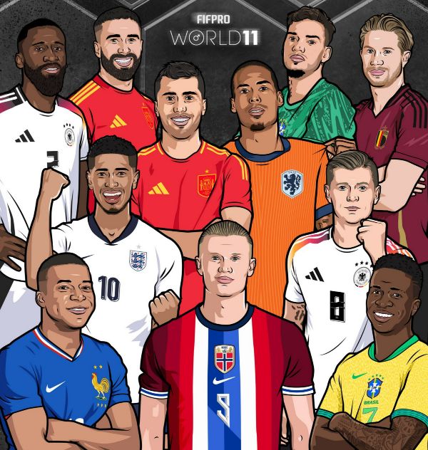 축구 선수들이 직접 선정하는 국제프로축구선수협회(FIFpro) '월드 11' 명단이 공개됐다. /사진=FIFpro SNS 캡처