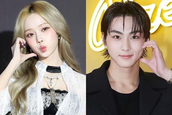 그룹 에스파 멤버 윈터와 엔하이픈 멤버 정원의 열애설이 제기됐다. 사진은 에스파 윈터와 엔하이픈 정원의 모습. /사진=뉴스1