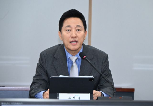 오세훈 서울시장이 윤석열 대통령 탄핵에 찬성하는 입장을 밝혔다. 사진은 오세훈 서울시장. /사진=뉴스1
