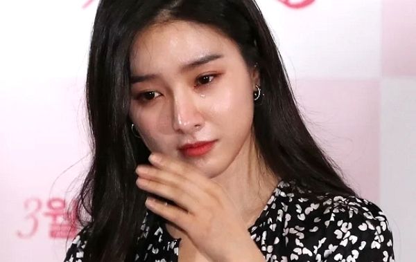 배우 김소은이 가슴 아픈 근황을 알렸다. 사진은 배우 김소은이 2020년 3월17일 오후 서울 송파구 잠실 롯데월드타워 시네마에서 진행된 영화 '사랑하고 있습니까(감독 김정권)' 언론시사회 및 기자간담회에 참석해 질의응답 중 눈물을 흘리는 모습. /사진=스타뉴스