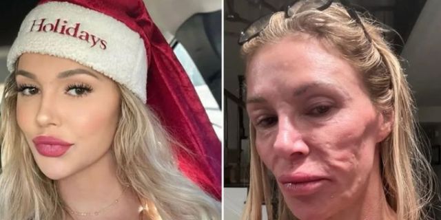 미국의 리얼리티 쇼에 출연한 스타가 기생충 때문에 자신의 얼굴이 망가졌다고 주장해 충격을 안겼다. /사진=브랜디 글랜빌 SNS 캡처