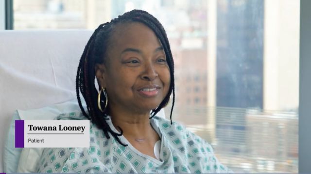 미국 앨라배마주 출신인 토와나 루니(53)가 유전자를 변형한 돼지로부터 적출한 신장을 이식받았다. 사진은 토와나 루니의 인터뷰 영상 중 한 장면 / 사진=뉴욕대 랑곤 병원 웹사이트