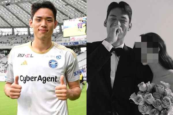 축구선수 오세훈이 결혼 소식을 전했다. 사진은 오세훈과 오세훈이 공유한 웨딩화보. /사진=오세훈 인스타그램 캡처