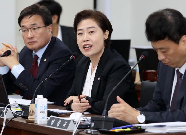 국민의힘이 더불어민주당의 '내란 공범' 공세에 대해 "아무리 내란을 외쳐도 민주당의 '범죄 옹호당' 이미지가 희석되진 않는다"고 밝혔다. 사진은 지난 10월 부산 금정구 부산대학교에서 열린 국정감사에서 질의 중인 서지영 국민의힘 의원의 모습. /사진=뉴스1