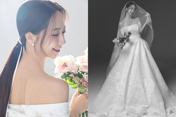 권이슬 아나운서가 깜짝 결혼을 발표했다. 사진은 권이슬 아나운서가 공개한 웨딩화보. /사진=권이슬 인스타그램 캡처