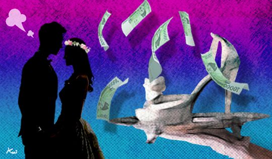 한 기혼 여성이 배우를 고용해 가짜 가족으로 소개팅남을 속이는 일이 벌어졌다. /삽화=머니투데이