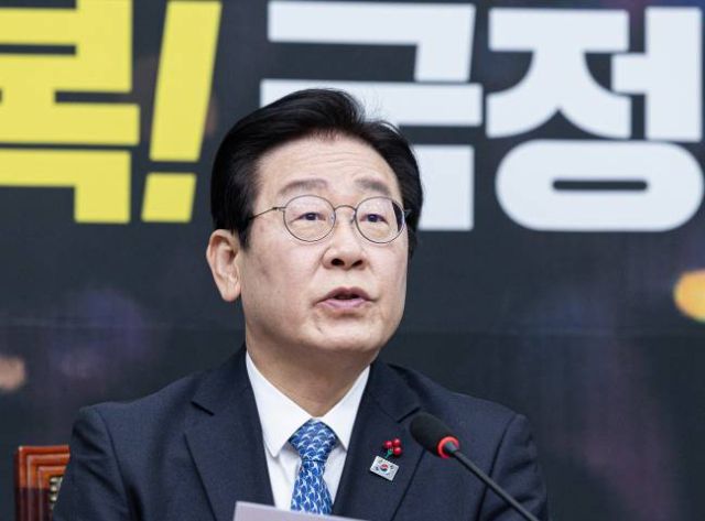 이재명 더불어민주당 대표가 지난 20일 오전 서울 여의도 국회에서 열린 최고위원회의에서 발언을 하고 있다./사진=뉴스1