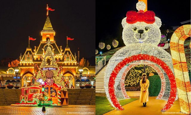 이월드 빛 축제는 화려한 퍼레이드와 포토존으로 가득하다. /사진=한국관광공사