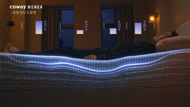 코웨이가 슬립테크 기술을 활용한 스마트 매트리스 제품으로 주목 받고 있다. /사진=코웨이